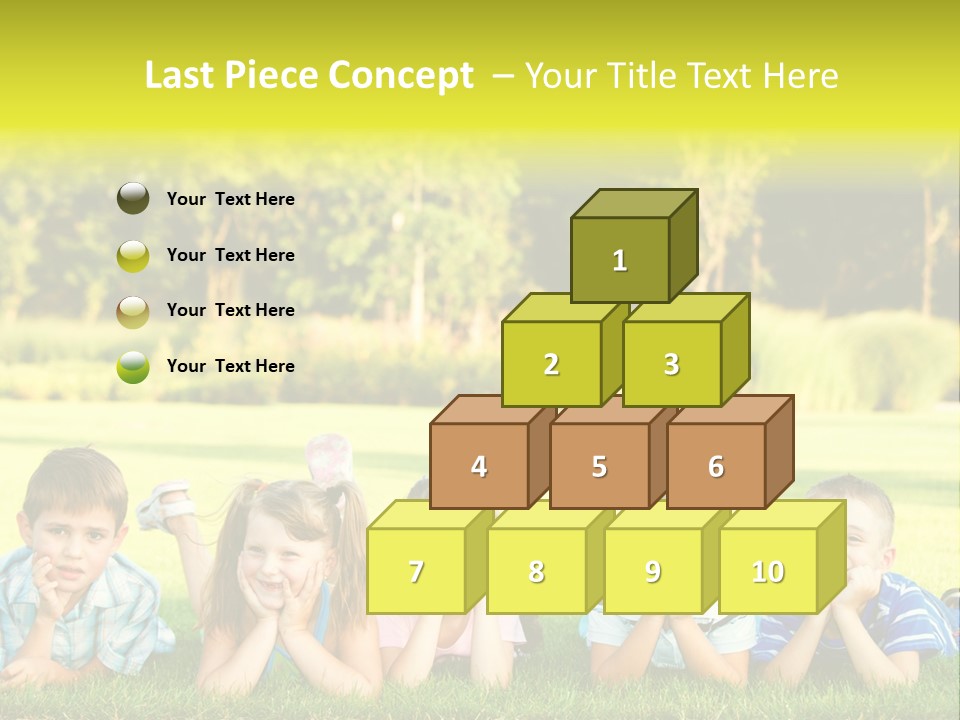 Outside Attractive Grass PowerPoint Template