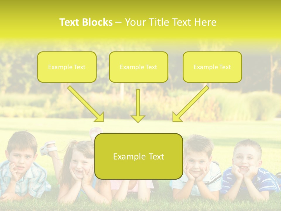 Outside Attractive Grass PowerPoint Template