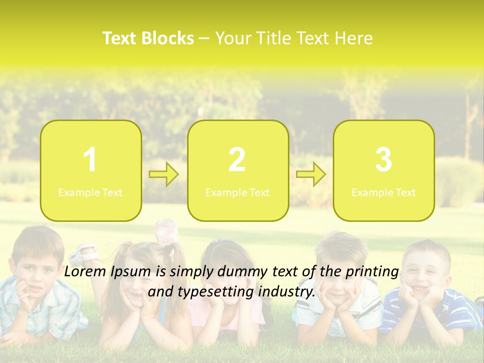 Outside Attractive Grass PowerPoint Template