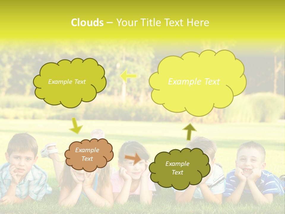 Outside Attractive Grass PowerPoint Template