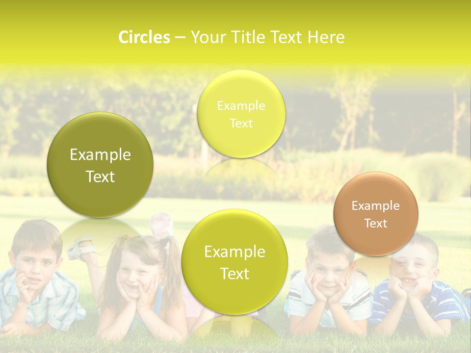 Outside Attractive Grass PowerPoint Template