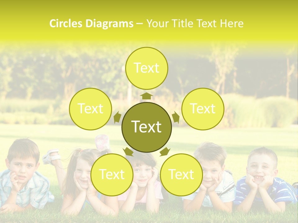 Outside Attractive Grass PowerPoint Template