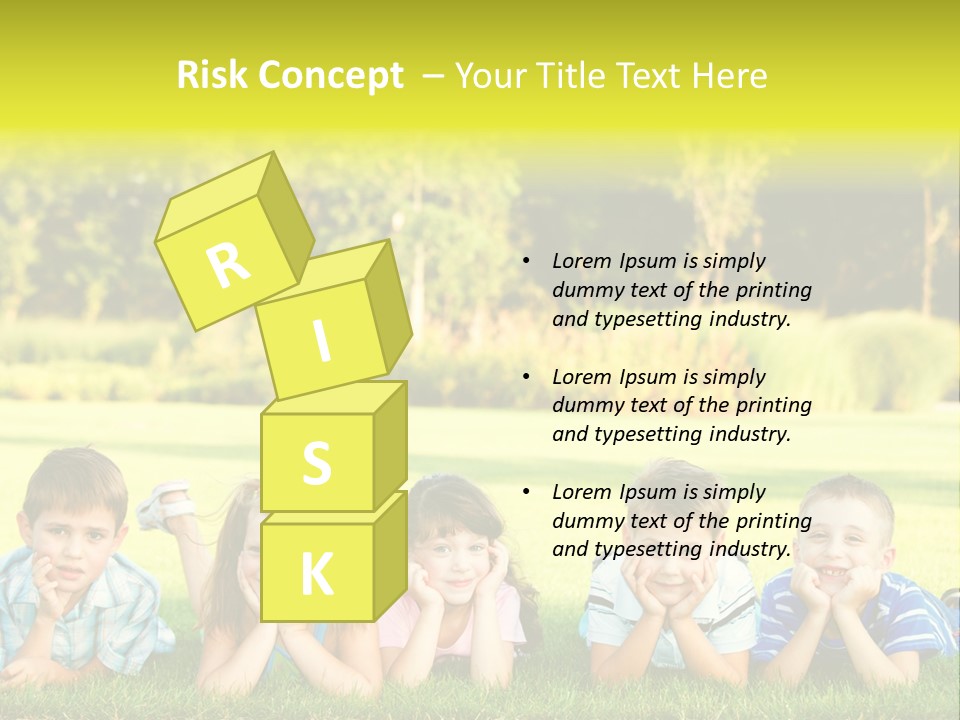 Outside Attractive Grass PowerPoint Template