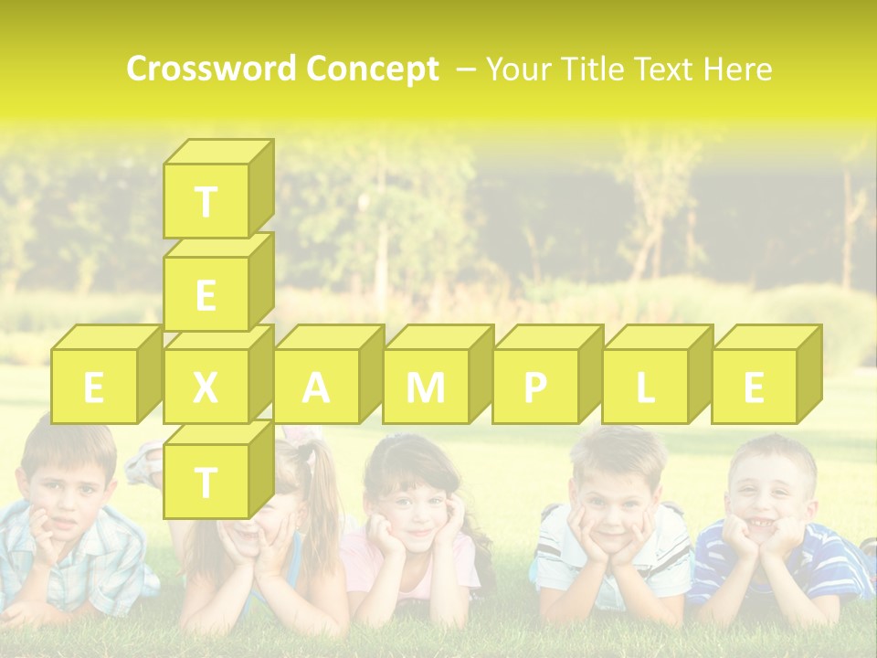 Outside Attractive Grass PowerPoint Template