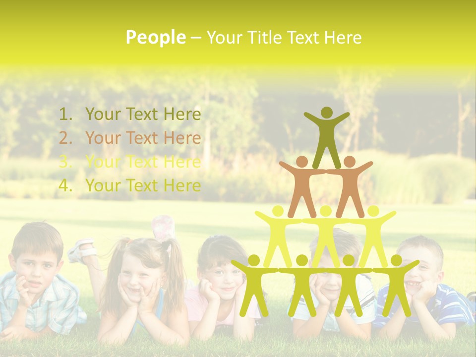 Outside Attractive Grass PowerPoint Template