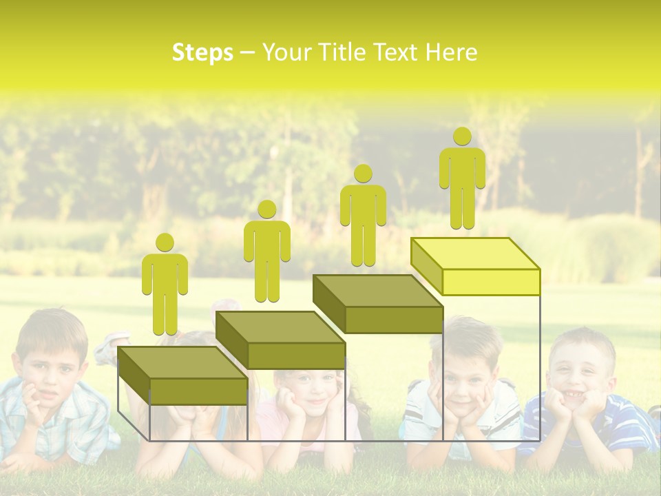 Outside Attractive Grass PowerPoint Template