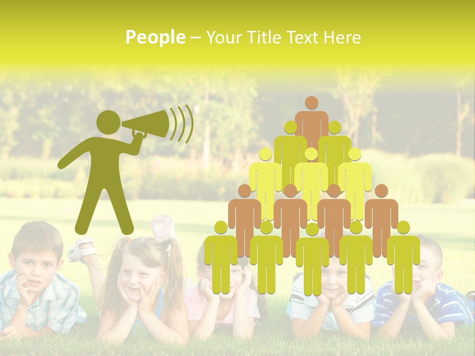 Outside Attractive Grass PowerPoint Template