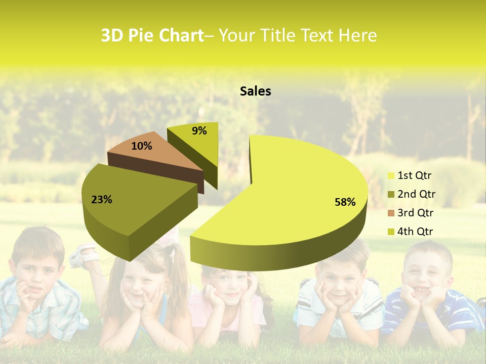 Outside Attractive Grass PowerPoint Template