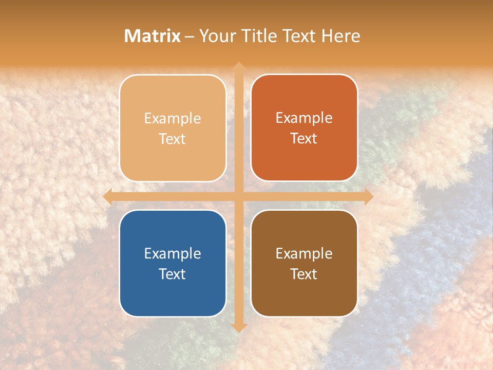 A Multicolored Rug With A Name Of Presentation PowerPoint Template