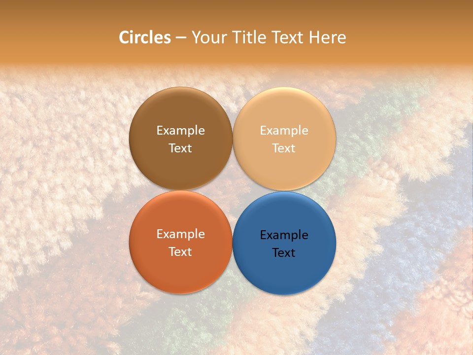 A Multicolored Rug With A Name Of Presentation PowerPoint Template