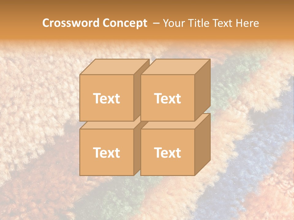 A Multicolored Rug With A Name Of Presentation PowerPoint Template