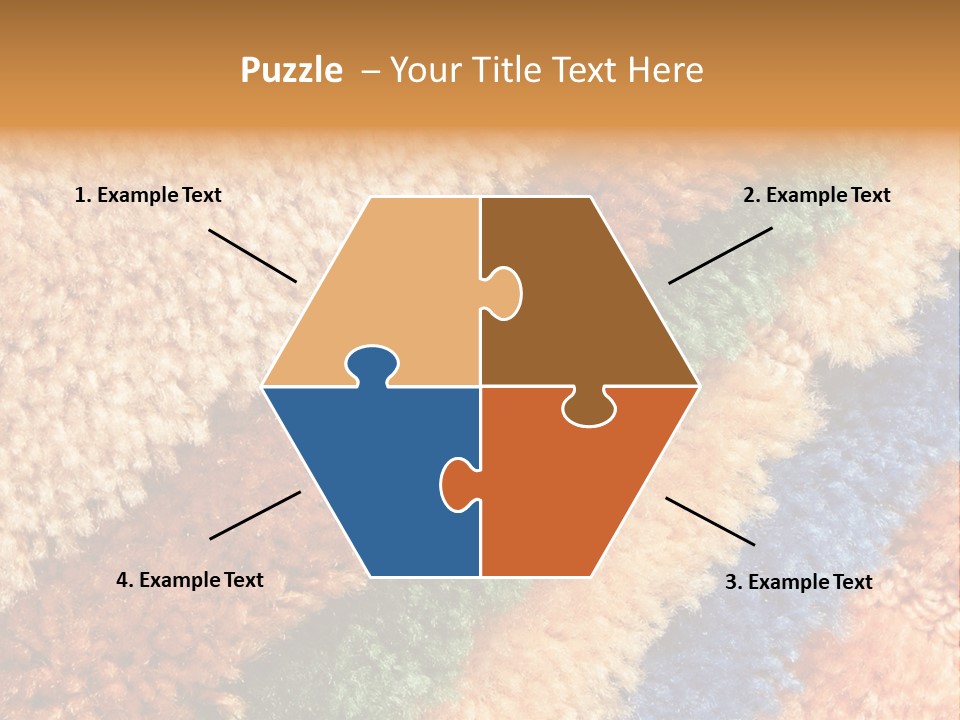 A Multicolored Rug With A Name Of Presentation PowerPoint Template