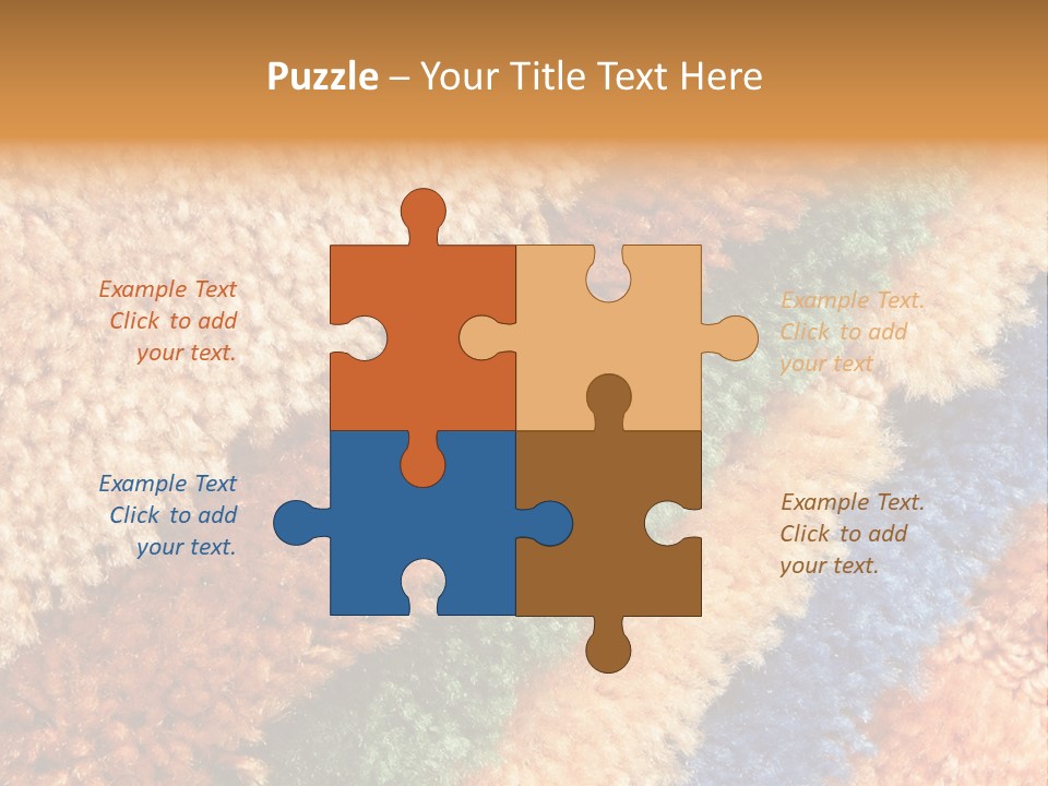 A Multicolored Rug With A Name Of Presentation PowerPoint Template