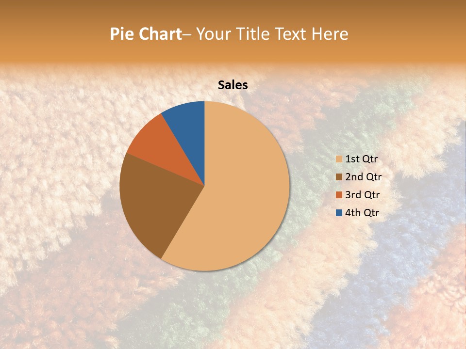 A Multicolored Rug With A Name Of Presentation PowerPoint Template