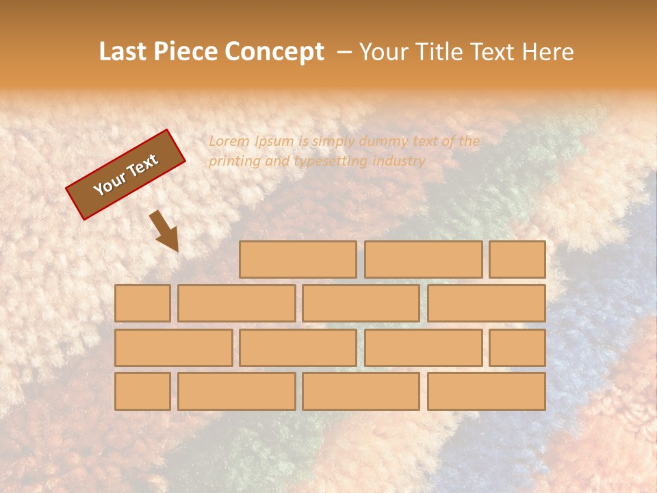 A Multicolored Rug With A Name Of Presentation PowerPoint Template