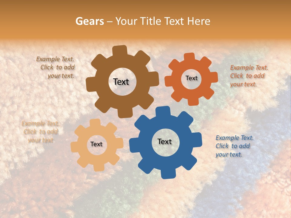 A Multicolored Rug With A Name Of Presentation PowerPoint Template