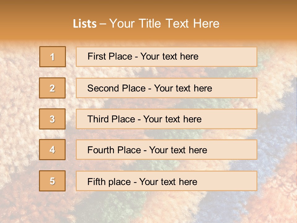 A Multicolored Rug With A Name Of Presentation PowerPoint Template