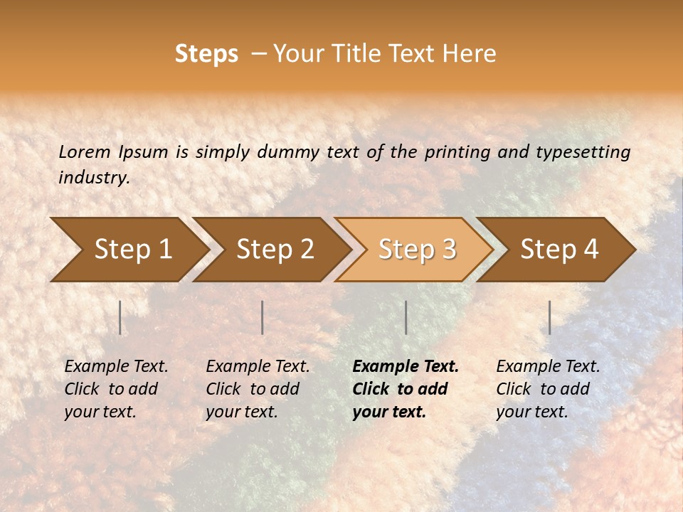 A Multicolored Rug With A Name Of Presentation PowerPoint Template