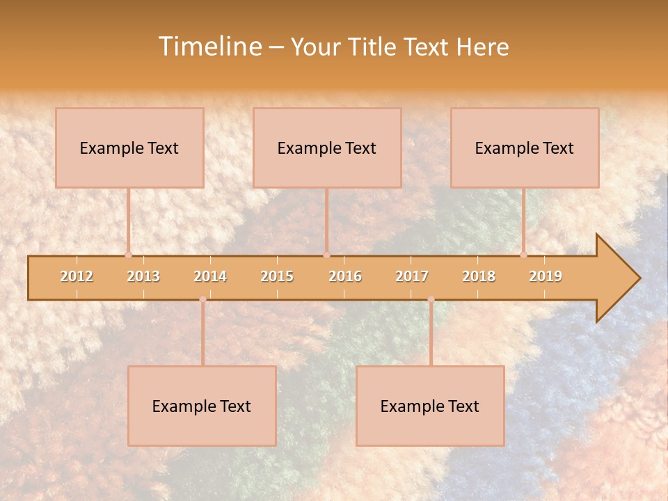 A Multicolored Rug With A Name Of Presentation PowerPoint Template