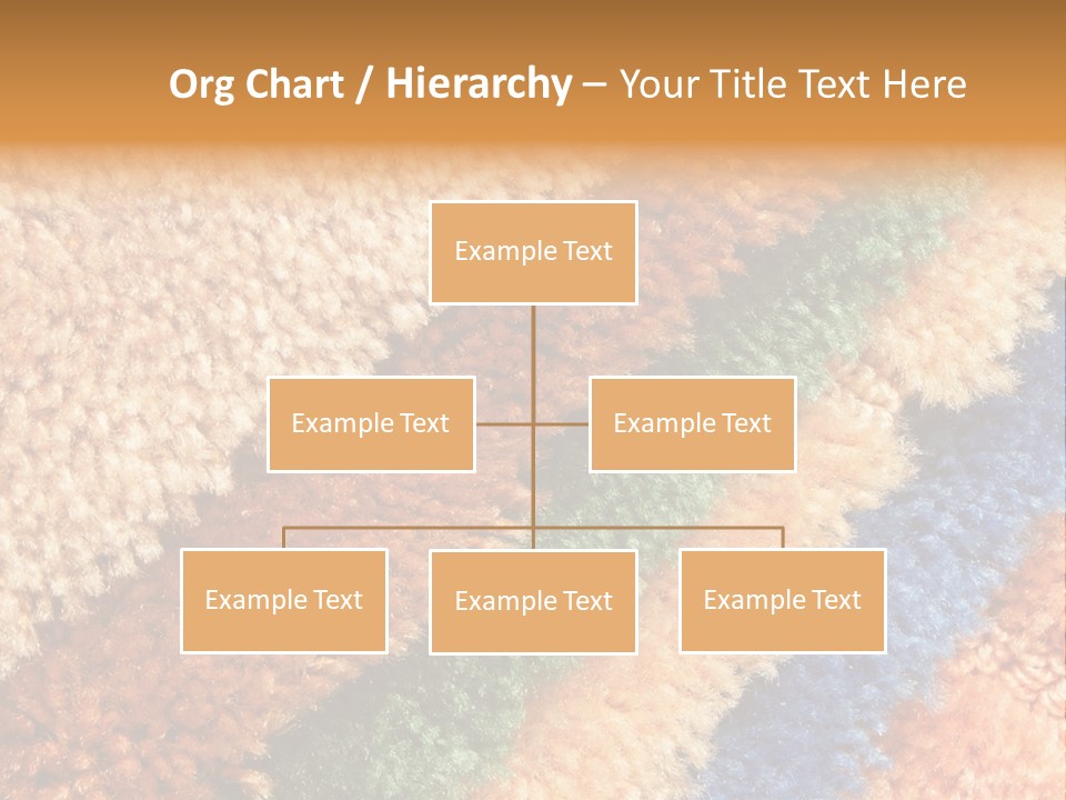 A Multicolored Rug With A Name Of Presentation PowerPoint Template