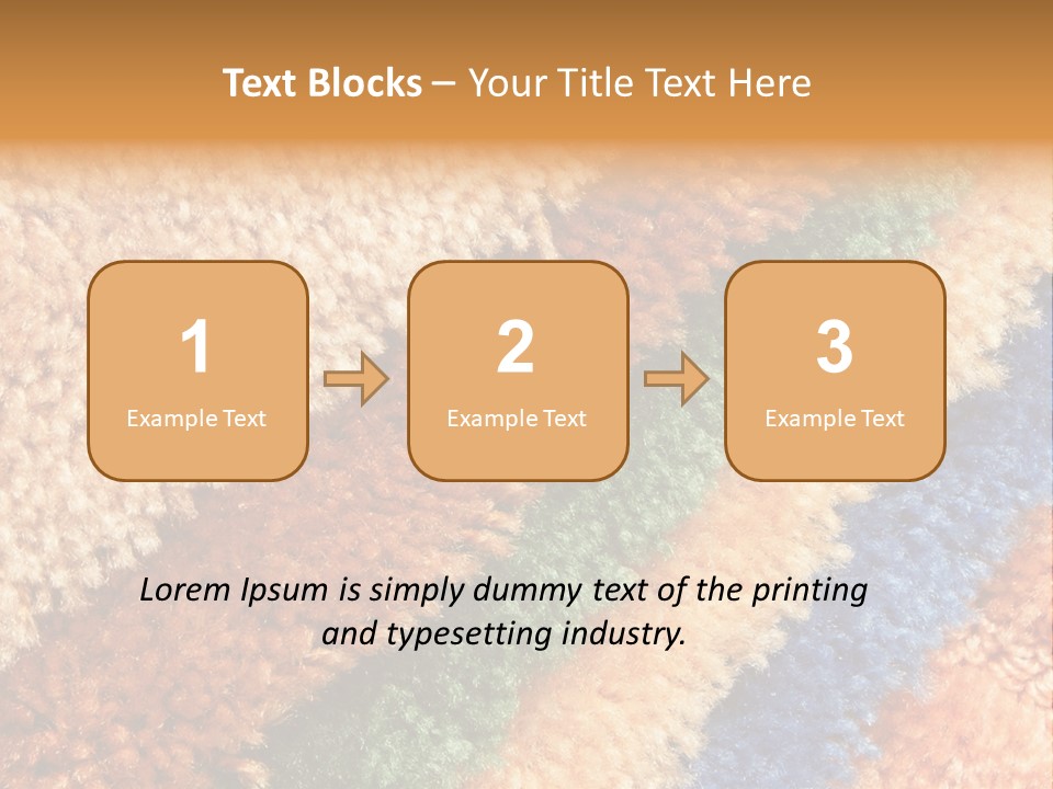 A Multicolored Rug With A Name Of Presentation PowerPoint Template