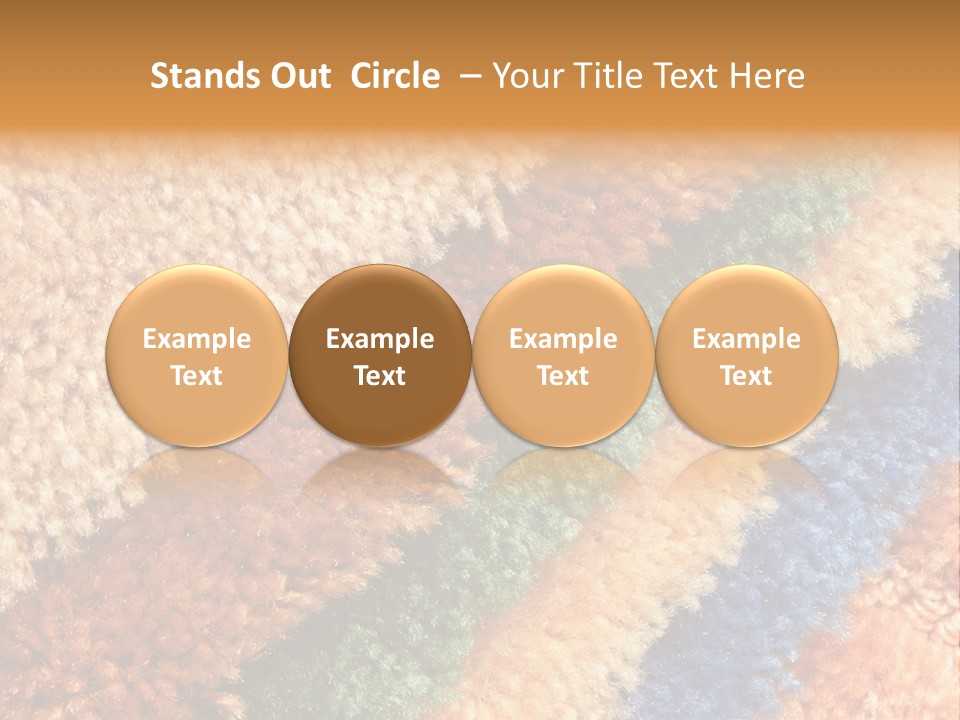 A Multicolored Rug With A Name Of Presentation PowerPoint Template