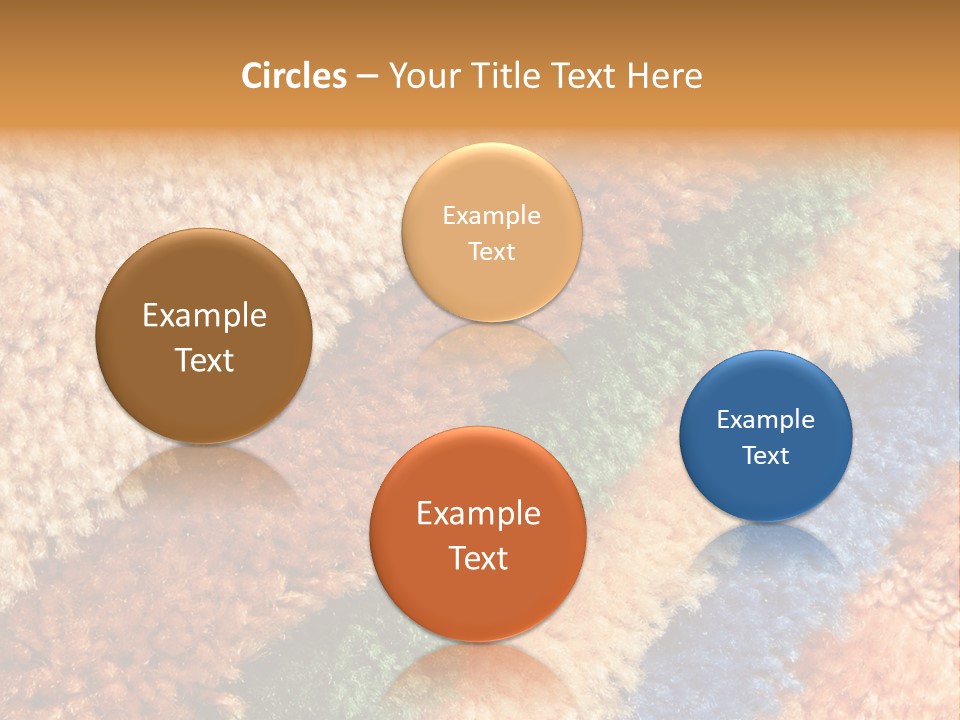 A Multicolored Rug With A Name Of Presentation PowerPoint Template