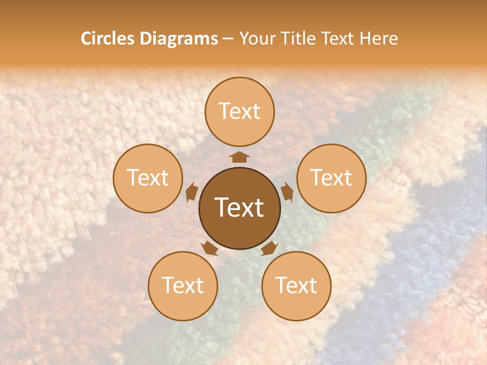 A Multicolored Rug With A Name Of Presentation PowerPoint Template