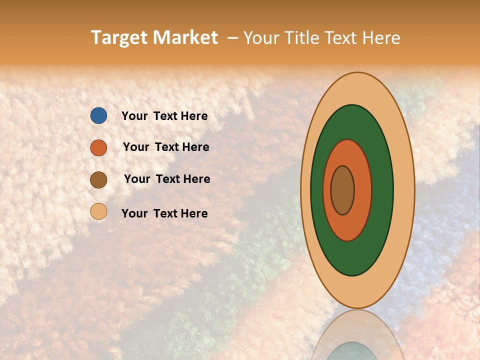 A Multicolored Rug With A Name Of Presentation PowerPoint Template