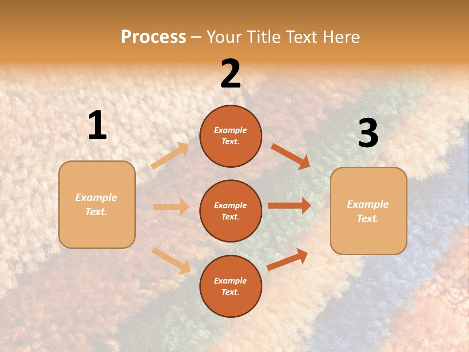 A Multicolored Rug With A Name Of Presentation PowerPoint Template