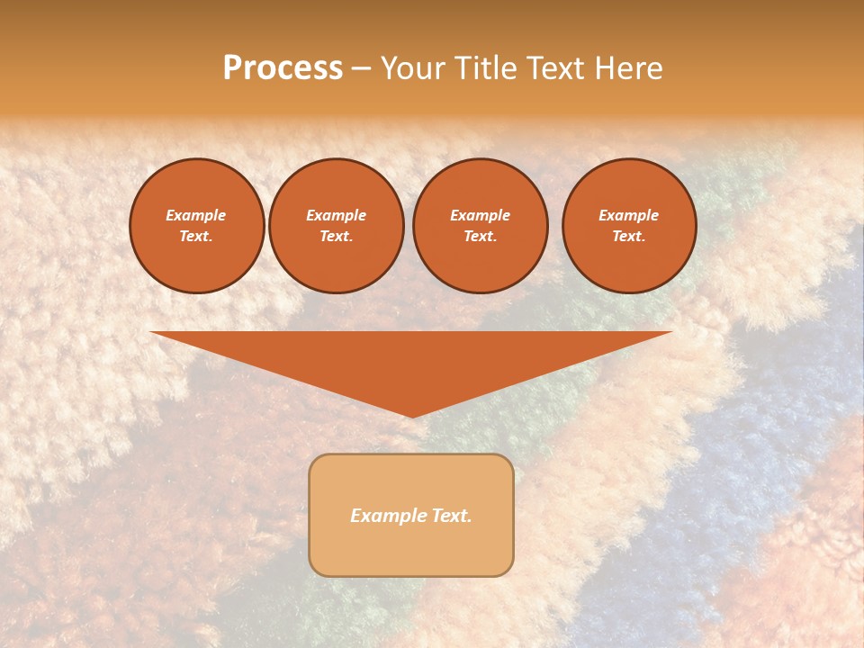 A Multicolored Rug With A Name Of Presentation PowerPoint Template