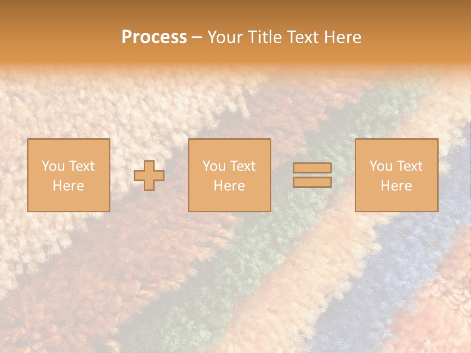 A Multicolored Rug With A Name Of Presentation PowerPoint Template