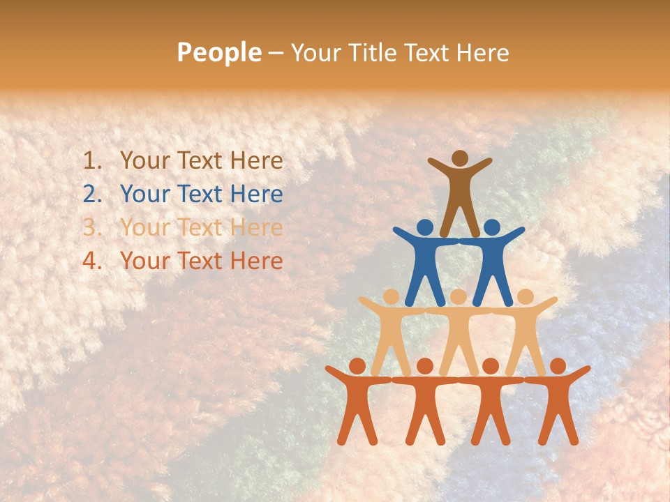 A Multicolored Rug With A Name Of Presentation PowerPoint Template