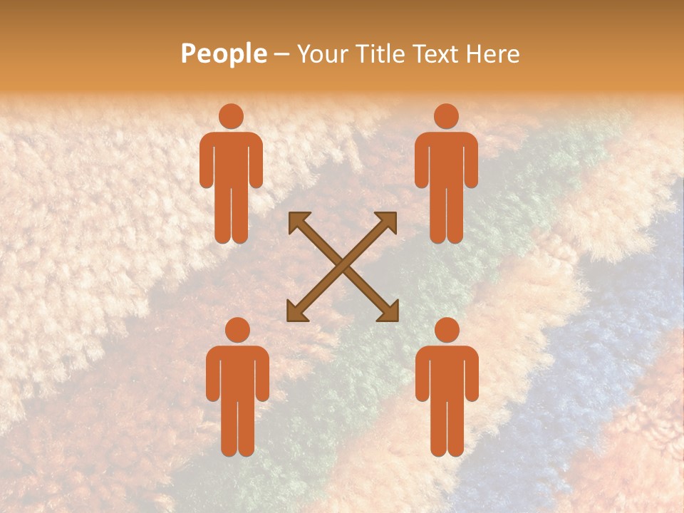 A Multicolored Rug With A Name Of Presentation PowerPoint Template