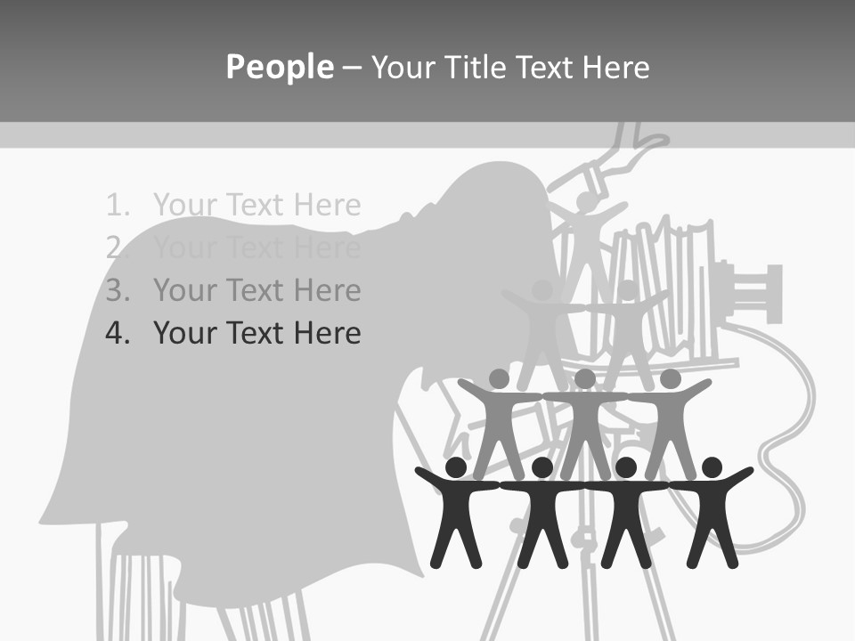 Snapshots Vector People PowerPoint Template