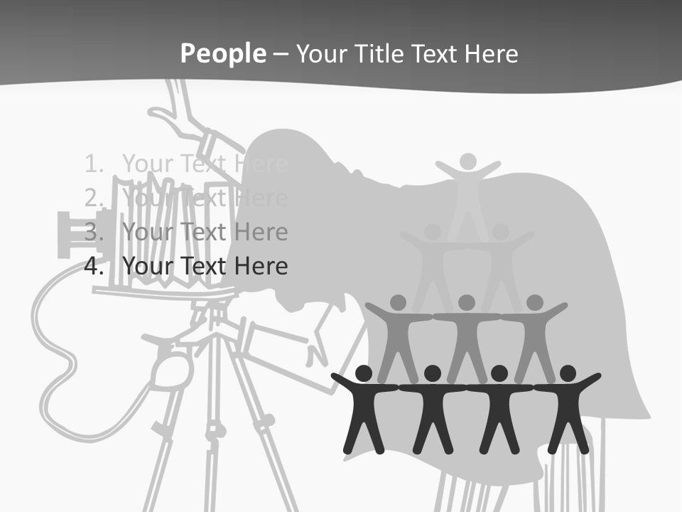 Snapshots Vector People PowerPoint Template