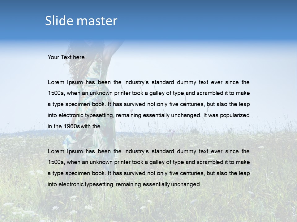 Countryside Cute Fashion PowerPoint Template