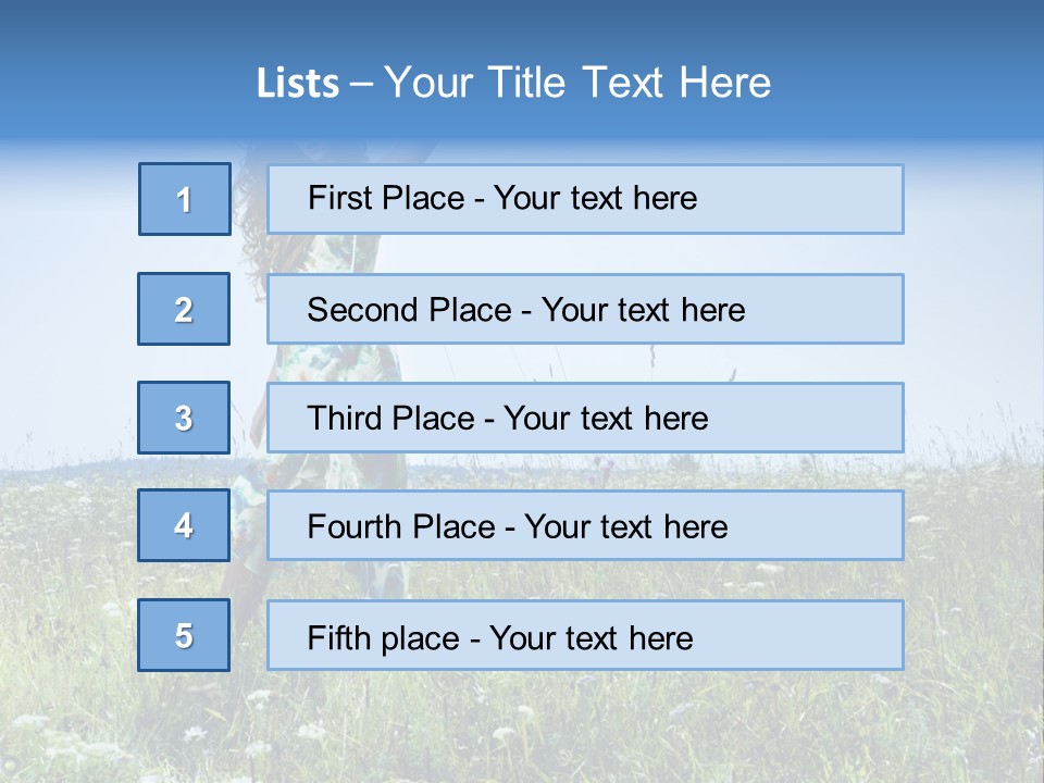 Countryside Cute Fashion PowerPoint Template