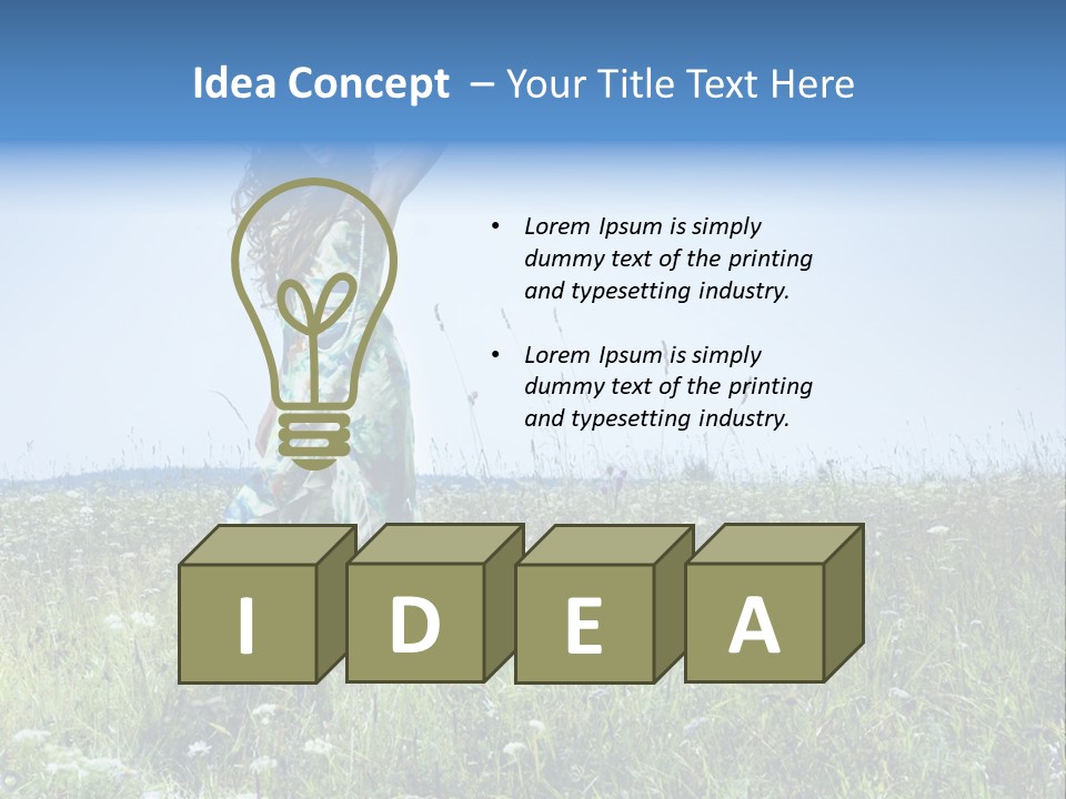 Countryside Cute Fashion PowerPoint Template