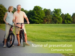 Exercise People Mature PowerPoint Template