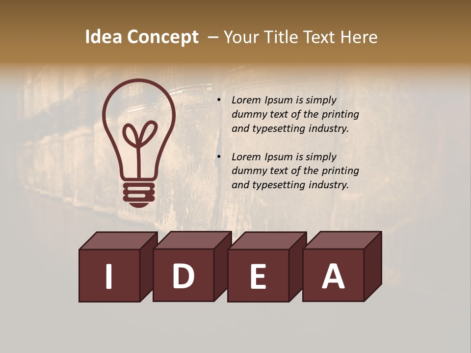 Smart Idea Literature PowerPoint Template