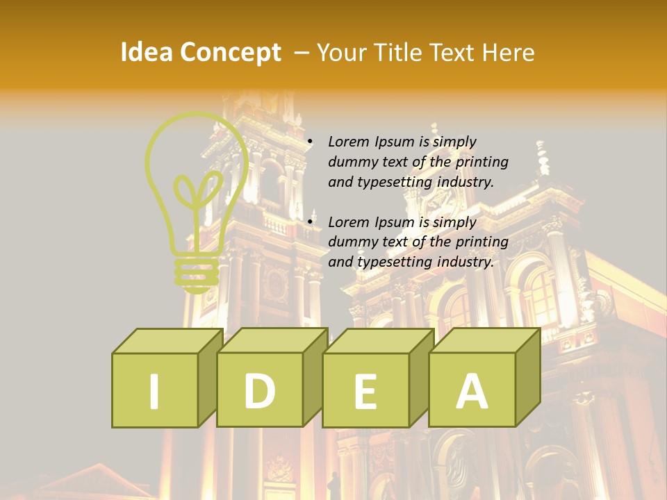 Background San Iglesia PowerPoint Template