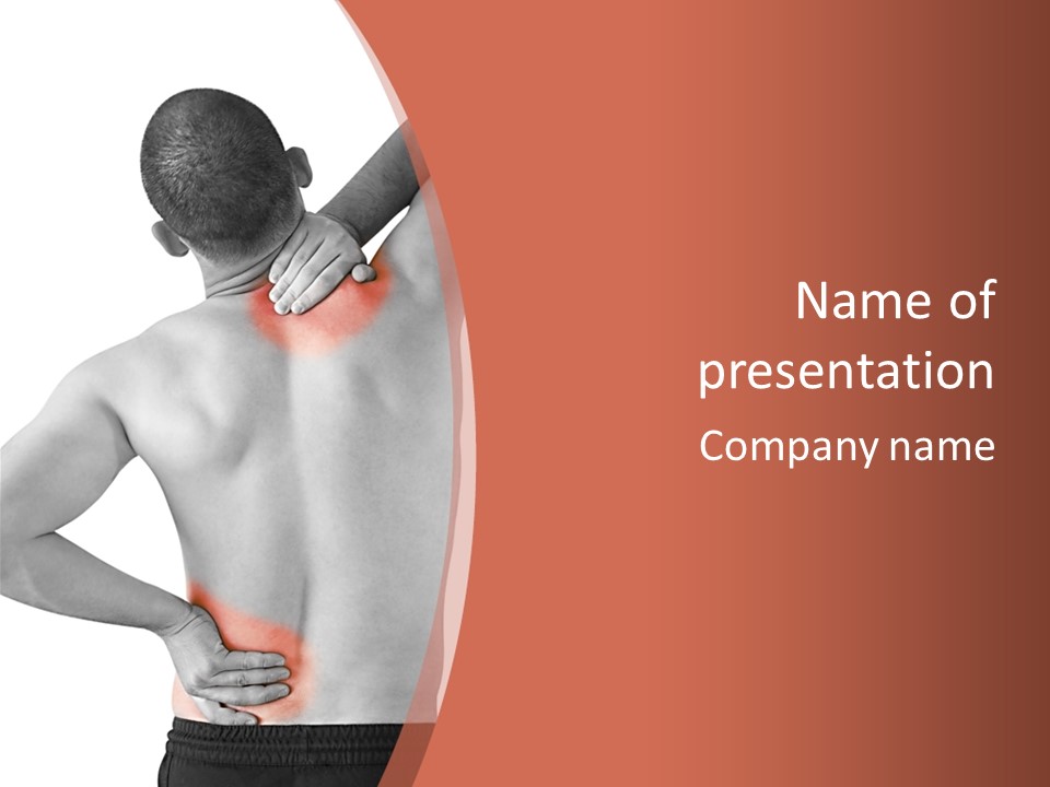 Massage Tendon Affection PowerPoint Template