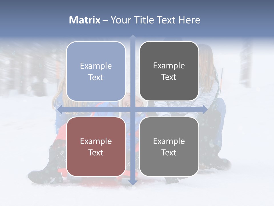 Active Playing Sledge PowerPoint Template
