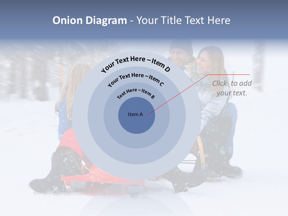 Active Playing Sledge PowerPoint Template