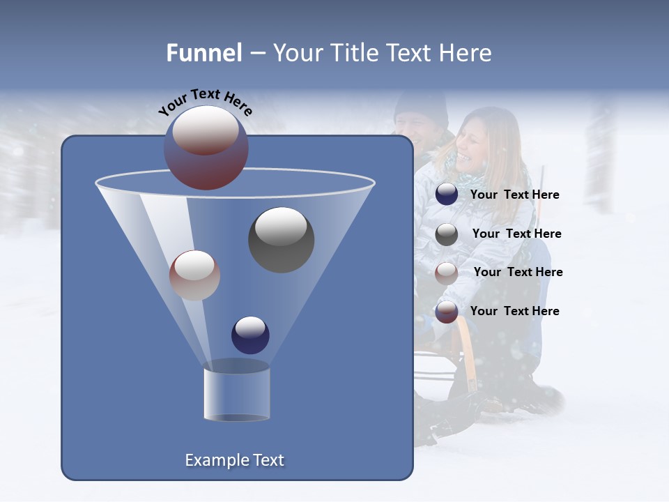 Active Playing Sledge PowerPoint Template