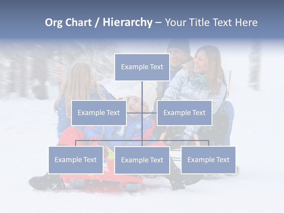 Active Playing Sledge PowerPoint Template