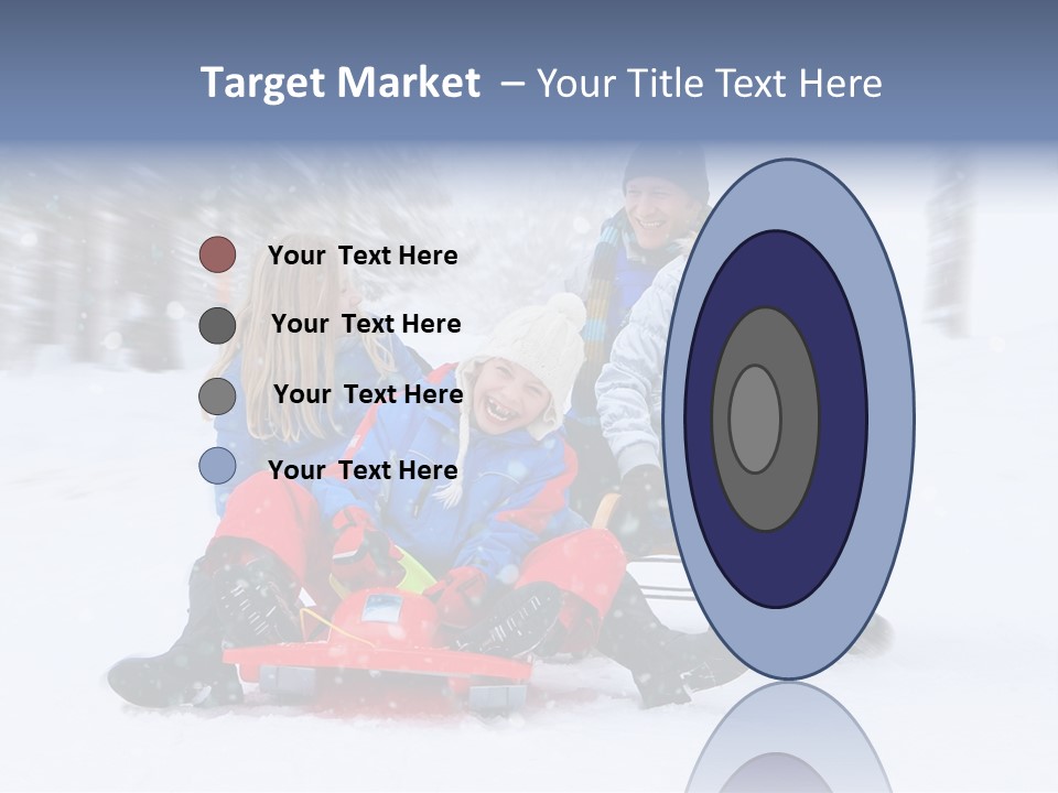 Active Playing Sledge PowerPoint Template