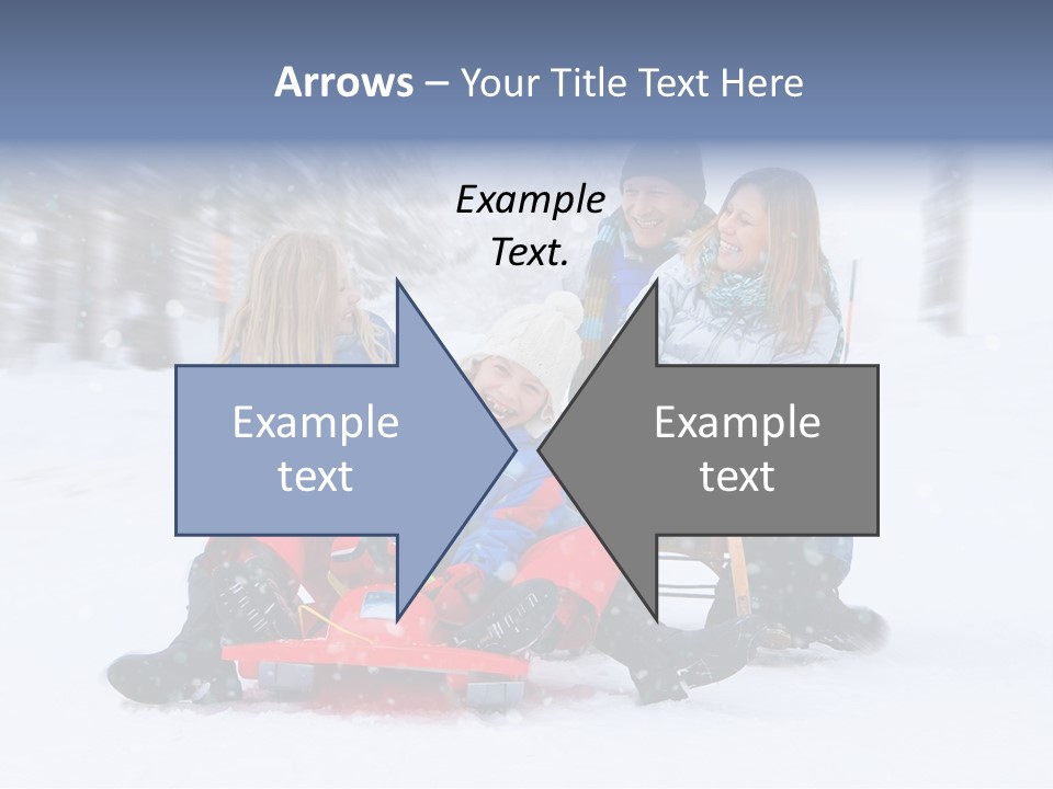 Active Playing Sledge PowerPoint Template
