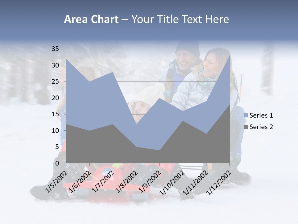 Active Playing Sledge PowerPoint Template